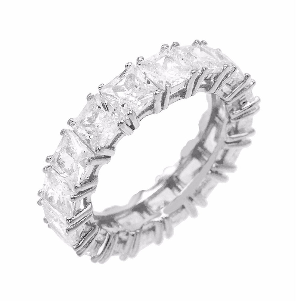 Men's Princess Cut Eternity Band