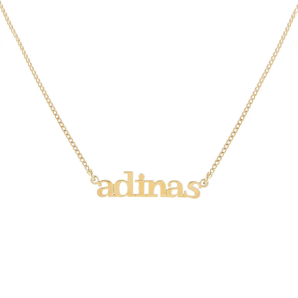 Mini Lowercase Nameplate Necklace