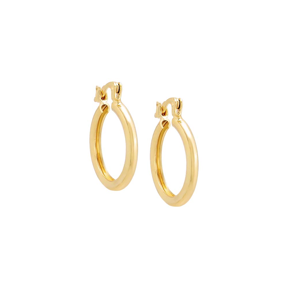 Thin Solid Tube Huggie Earring