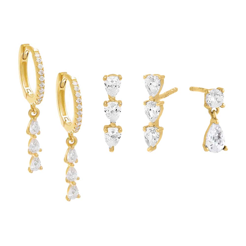 Teardrop Lover Earring Combo Set