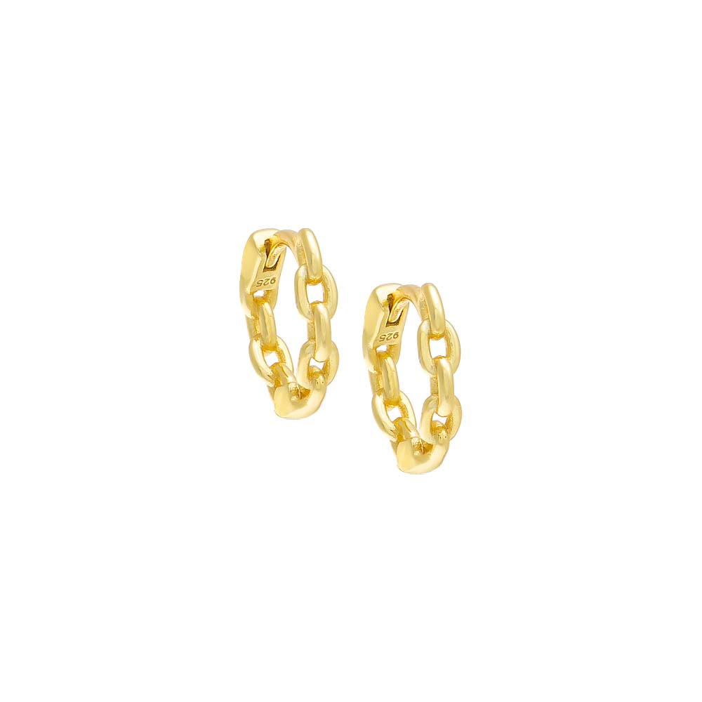 Solid Chain Huggie Earring