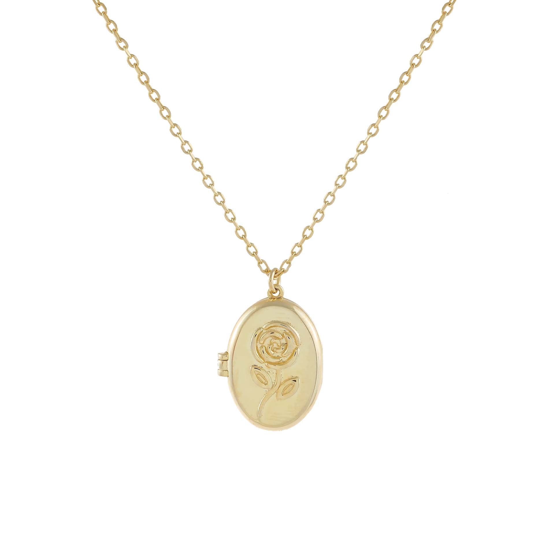 Rose Locket Necklace