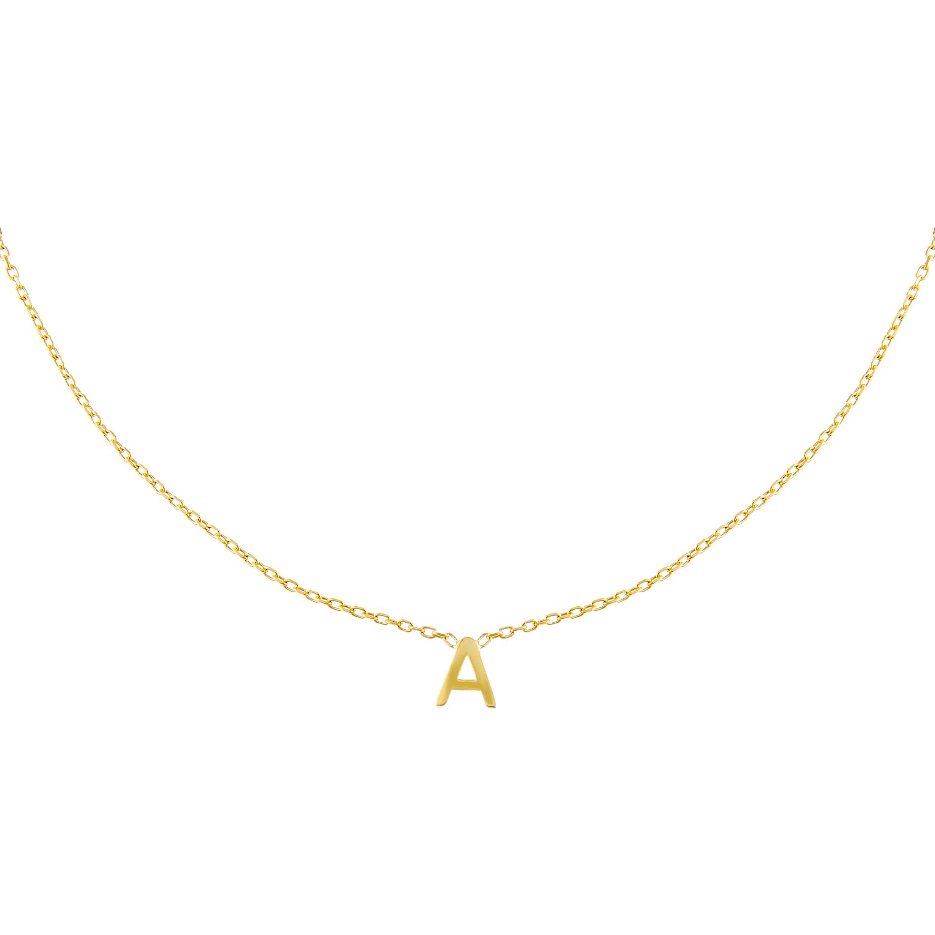 Solid Uppercase Initial Choker