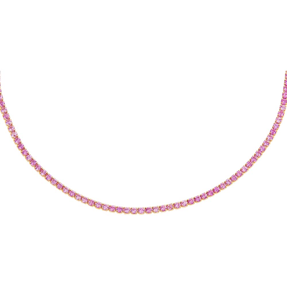 Thin Colored Tennis Choker