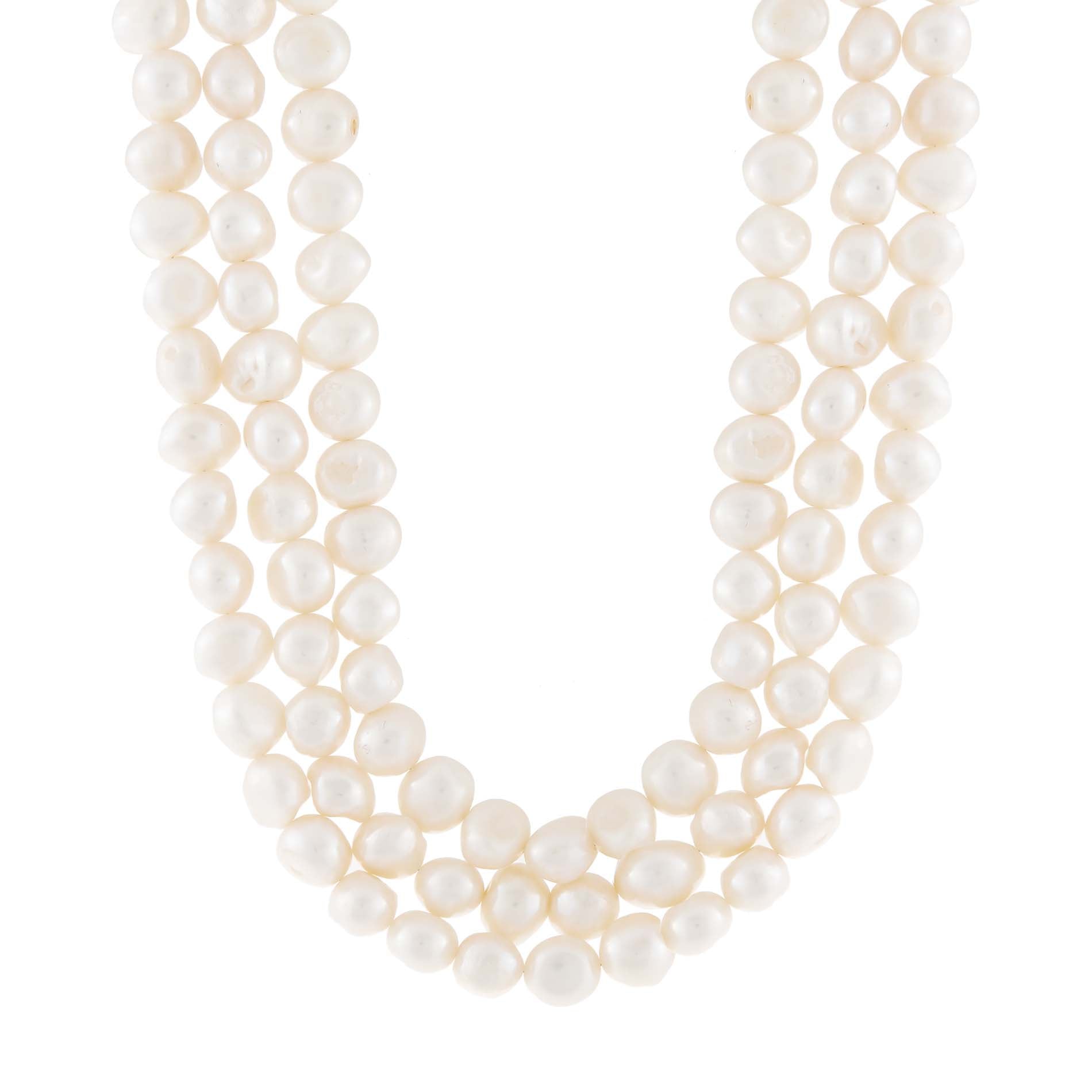 Pearl Triple Strand Choker