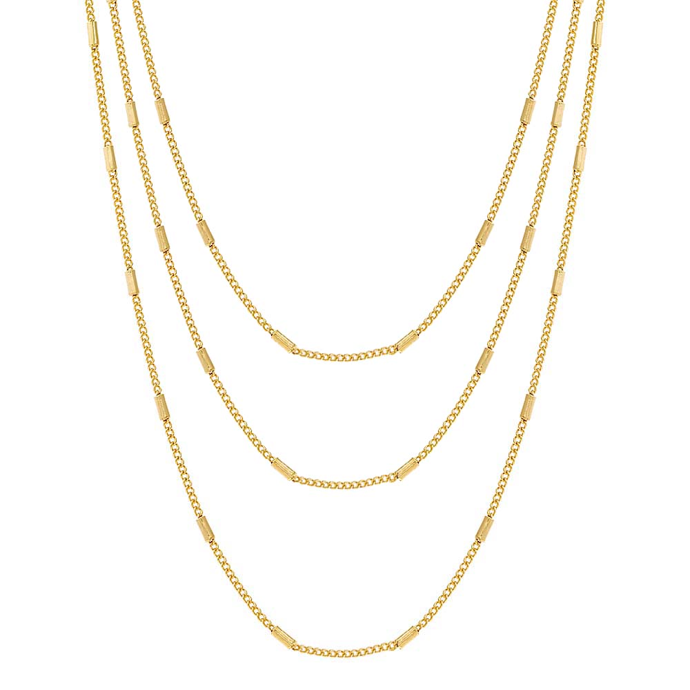 Cylinder Chain Necklace