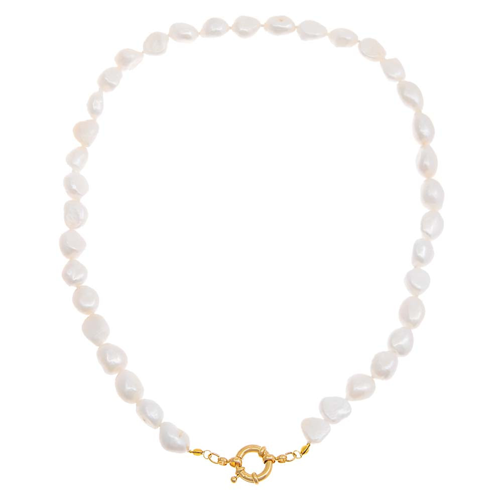 Chunky Pearl Toggle Necklace